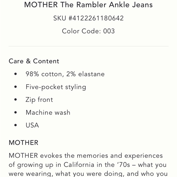 Mother the rambler jeans - Picture 5 of 10